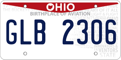 OH license plate GLB2306