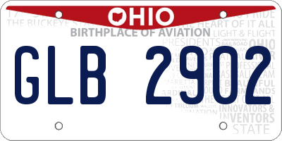 OH license plate GLB2902