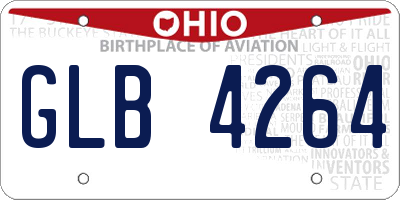 OH license plate GLB4264