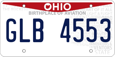 OH license plate GLB4553
