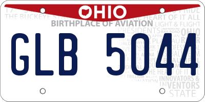 OH license plate GLB5044