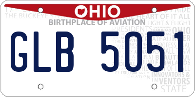 OH license plate GLB5051