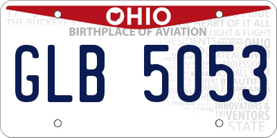 OH license plate GLB5053