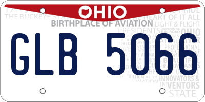 OH license plate GLB5066