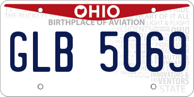 OH license plate GLB5069