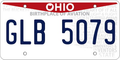 OH license plate GLB5079