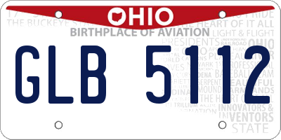 OH license plate GLB5112