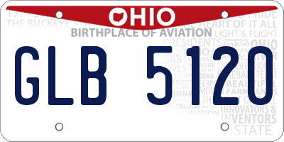OH license plate GLB5120