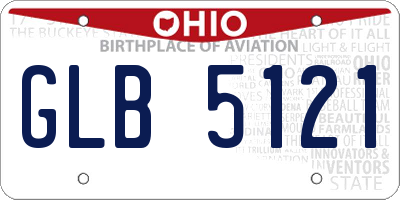 OH license plate GLB5121