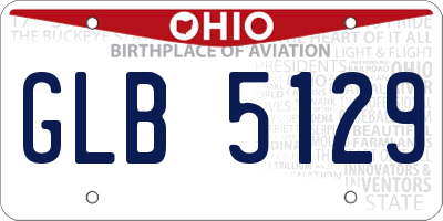 OH license plate GLB5129