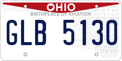 OH license plate GLB5130