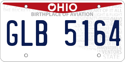 OH license plate GLB5164