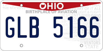 OH license plate GLB5166