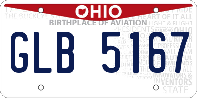 OH license plate GLB5167