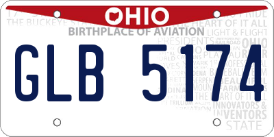 OH license plate GLB5174