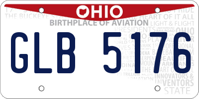 OH license plate GLB5176
