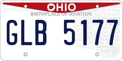 OH license plate GLB5177