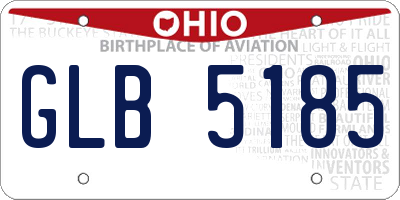 OH license plate GLB5185