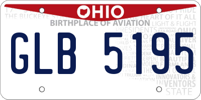 OH license plate GLB5195