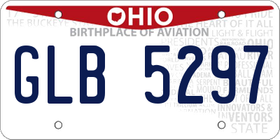 OH license plate GLB5297