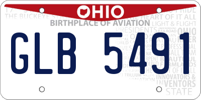 OH license plate GLB5491