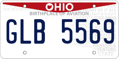 OH license plate GLB5569