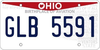 OH license plate GLB5591