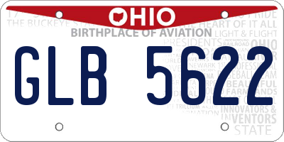 OH license plate GLB5622