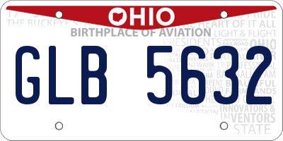 OH license plate GLB5632