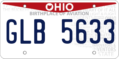 OH license plate GLB5633