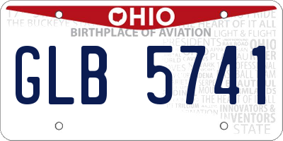OH license plate GLB5741