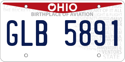 OH license plate GLB5891