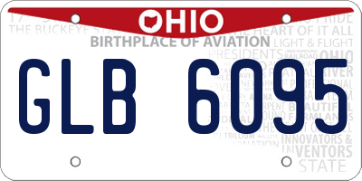 OH license plate GLB6095