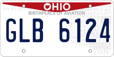 OH license plate GLB6124