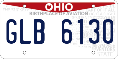 OH license plate GLB6130