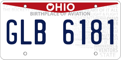 OH license plate GLB6181
