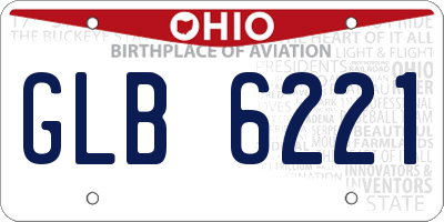 OH license plate GLB6221