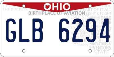 OH license plate GLB6294
