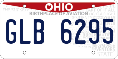 OH license plate GLB6295