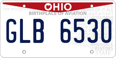 OH license plate GLB6530