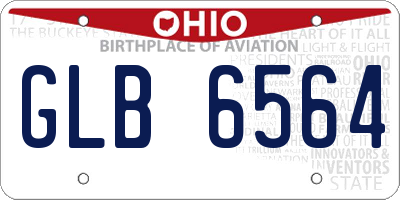 OH license plate GLB6564