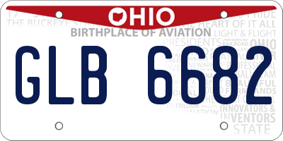 OH license plate GLB6682