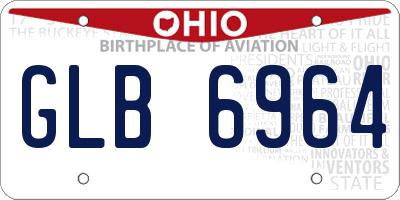 OH license plate GLB6964