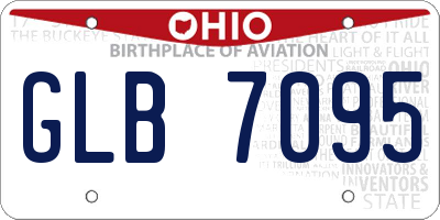 OH license plate GLB7095