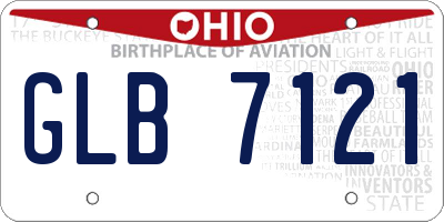 OH license plate GLB7121
