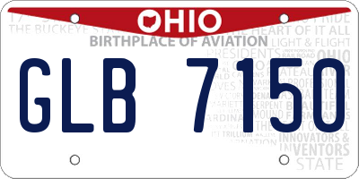 OH license plate GLB7150