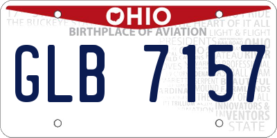 OH license plate GLB7157