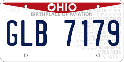 OH license plate GLB7179