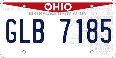 OH license plate GLB7185