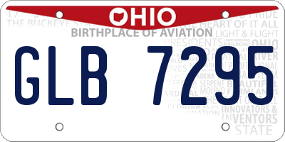 OH license plate GLB7295